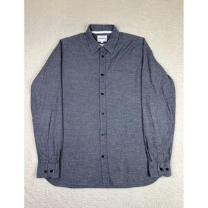 Norse Projects Shirt Mens Medium Herringbone Hans Mouline Long Sleeve Button Up